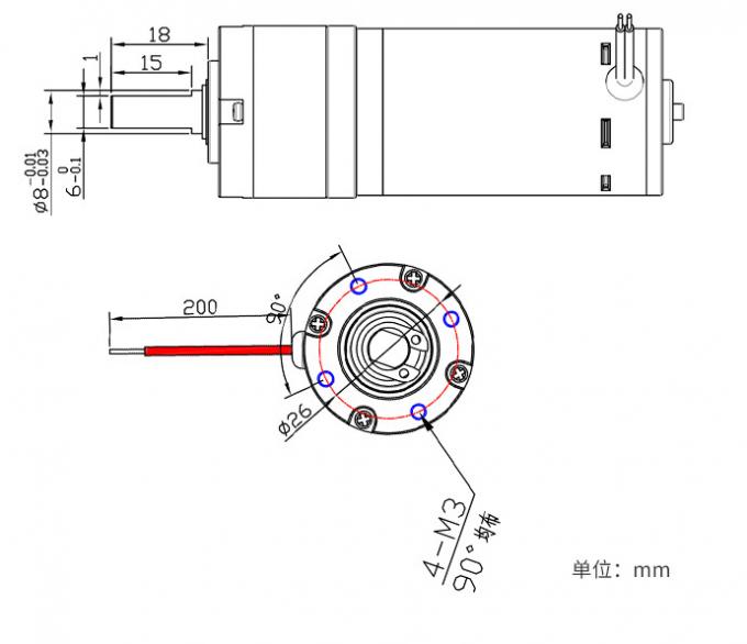 12V/24V PG32-3157 Micro motor de engranaje planetario cepillado 24V motor de engranaje planetario de corriente continua 12