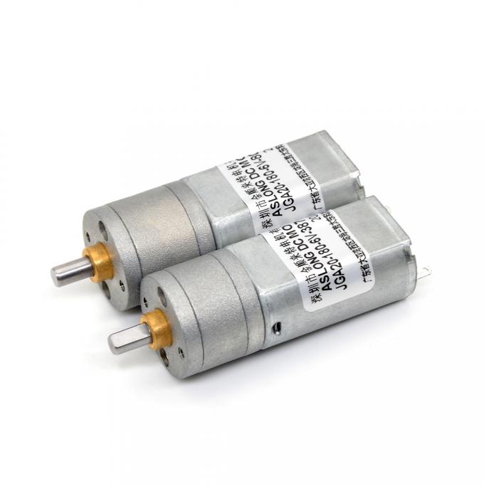 Micro motor de reducción de 12 V de CC JGA20-180 Micro motor de reducción de CC con imán permanente de baja velocidad 8