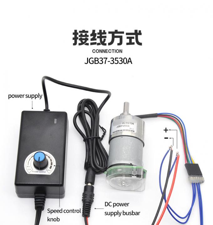 Torque alto 24V 59RPM JGB37-3530A Torque alto baja velocidad motor eléctrico de engranajes de corriente continua 37mm 14