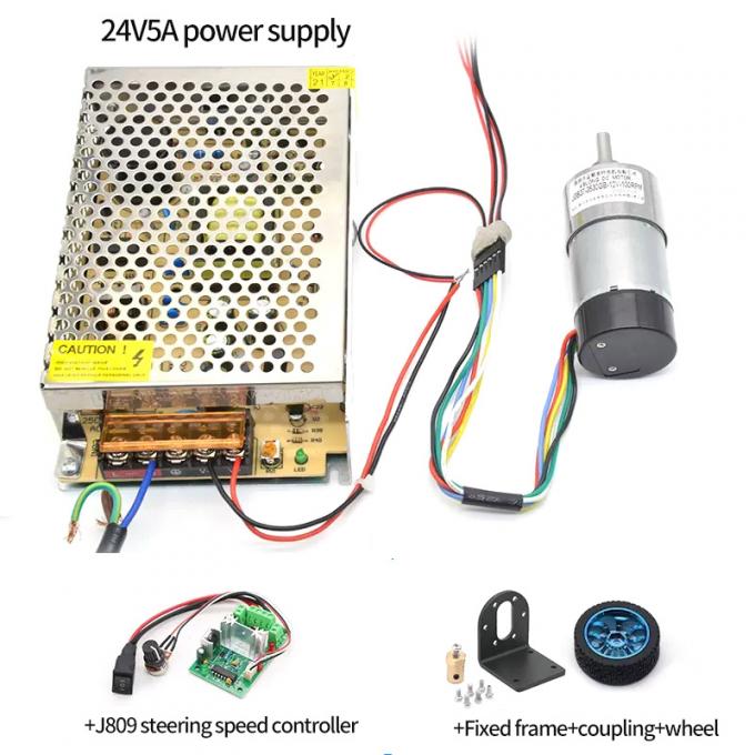 Motor excéntrico 1600rpm 37m m Hall Encoder Cap Protective del engranaje axial del alto esfuerzo de torsión 11