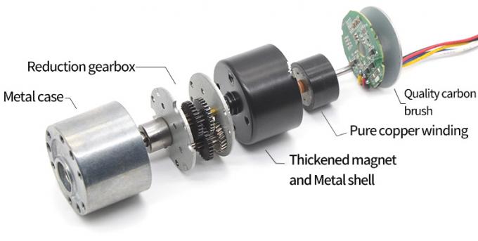 Motor de desaceleración de 24 V de alta calidad JGB37-3625 Mini Motor de corriente continua eléctrico sin escobillas 20
