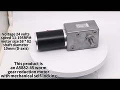 Motores del engranaje de gusano de DC
