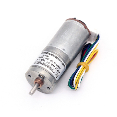 JGA25-370B Motor de engranaje de corriente continua pequeño de gran par 1360 rpm con codificador de tacómetro