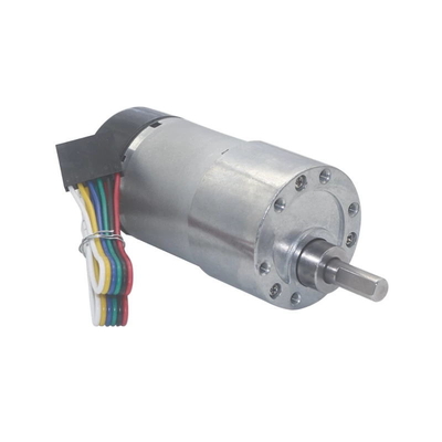 Motor excéntrico 1600rpm 37m m Hall Encoder Cap Protective del engranaje axial del alto esfuerzo de torsión