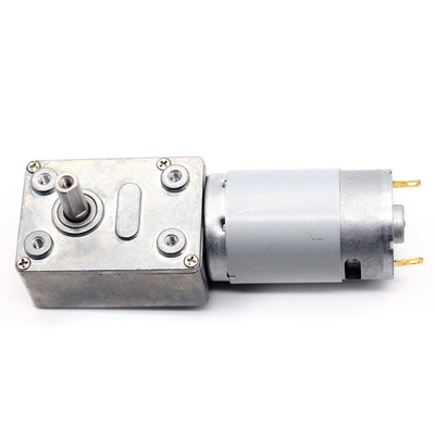 ASLONG JGY-395 12V / 24V 46 * 32MM DC Motor de reducción de gusano de turbina Motor de bloqueo automático Motor de engranaje de gusano