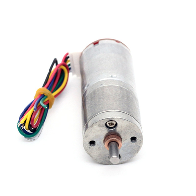 Motor de 6 V con engranaje en directo con codificador JGA25-370B 25 mm 12 V con motor en directo