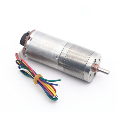 Motor de 6 V con engranaje en directo con codificador JGA25-370B 25 mm 12 V con motor en directo