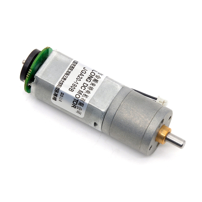 Motor de pincel codificador JGA20-180B 12V 21RPM 1:374 12v motor DC con codificador Micro motor de engranajes DC con codificador