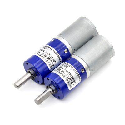 Motor de reducción de engranajes de metal planetario de alto par PG24-370 24 mm 24 V DC Motor de engranajes planetarios