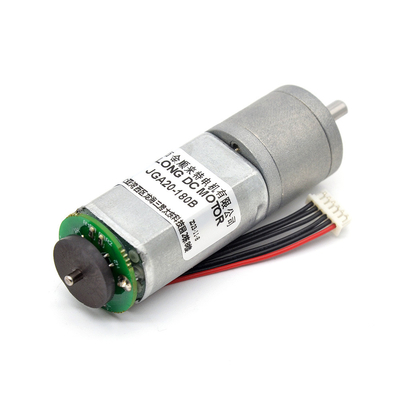 Encóder del motor de corriente continua JGA20-180B 12V 30RPM 1:268 12v Encóder del motor de corriente continua Encóder del motor de engranajes