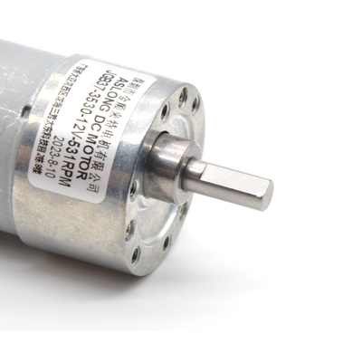 eje excéntrico del alto del esfuerzo de torsión de 37m m 12v 24v 1600Rpm motor del engranaje con el codificador