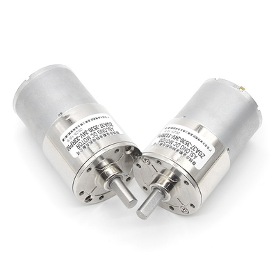 Mini motor de engranajes CC 37mm ZGA37-3530 12V 24V caja de cambios de salida central motor de baja velocidad