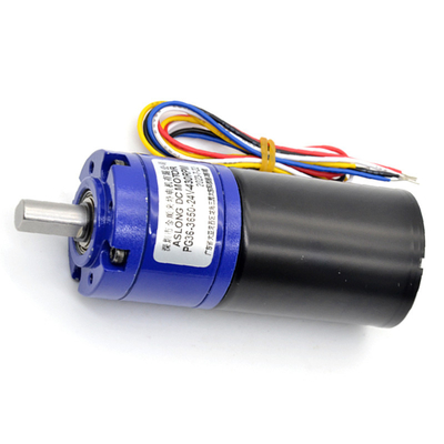 24V 8/1600RPM Motor de engranajes planetarios DC sin escobillas 36mm PG36-3650 Imán permanente 12V/24V Motor de engranajes DC