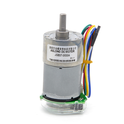 Torque alto 24V 59RPM JGB37-3530A Torque alto baja velocidad motor eléctrico de engranajes de corriente continua 37mm